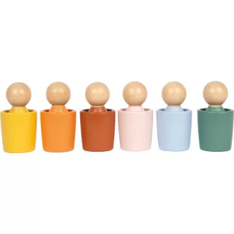 Small Foot - Montessori válogató poharak figurákkal - JátékManufaktúra