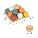 small foot Montessori triediaca hra s loptičkami