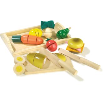 Small Foot - Fa szeletelhető reggeli készlet - JátékManufaktúra