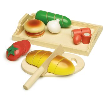 small foot Drevená krájacia desiata - poškodený obal