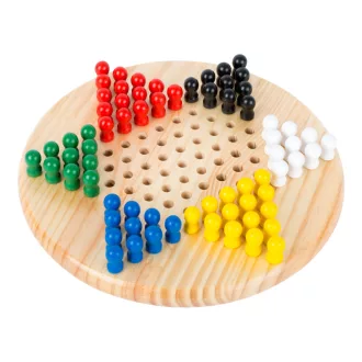 Small Foot - Fa társasjáték Halma - JátékManufaktúra