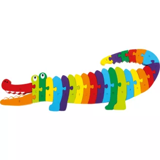 Small Foot - ABC betűillesztő puzzle krokodillal - JátékManufaktúra