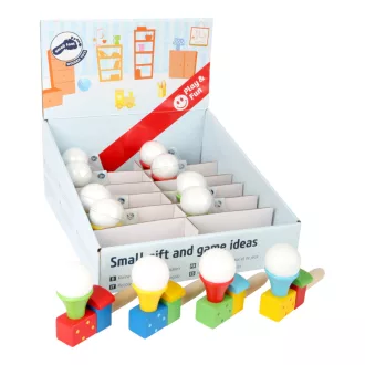 Small Foot - Fújós golyójáték - vonatos (display, 12 db) - JátékManufaktúra