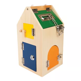 Small Foot - Motorikus házikó zárakkal - JátékManufaktúra