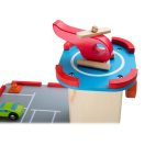 Small Foot - Fa parkoló gyors lejtővel - JátékManufaktúra