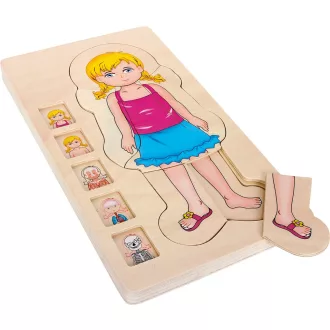 Small Foot - Fa puzzle - Anatómia - JátékManufaktúra