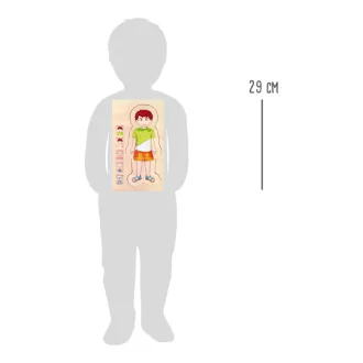 Small Foot - Fa puzzle - Anatómia - Tim - JátékManufaktúra