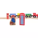 Small Foot - Fa vonatpálya Paddington 43 db - JátékManufaktúra