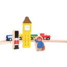 Small Foot - Fa vonatpálya Paddington 43 db - JátékManufaktúra