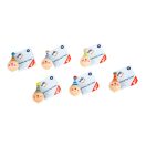 Small Foot - Fa tömör pörgettyű Bohóc 1 db - JátékManufaktúra