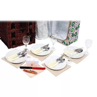 Small Foot - Deluxe piknikkosár 4 főre - JátékManufaktúra
