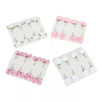 Small Foot - Hajcsat készlet virágokkal - 32 db - JátékManufaktúra