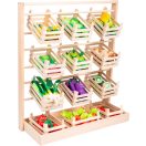 Small Foot - Fa árusítóállvány rekeszekkel - JátékManufaktúra