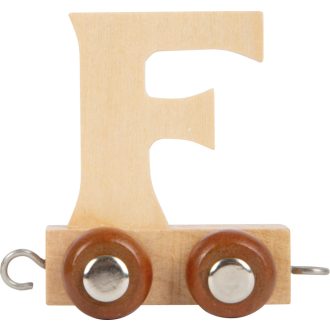 Small Foot - Fa vonat sínpályához - F betű - JátékManufaktúra