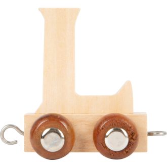 Small Foot - Fa vonat sínpályához - L betű - JátékManufaktúra