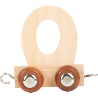 Small Foot - Fa vonat sínpályához - O betű - JátékManufaktúra