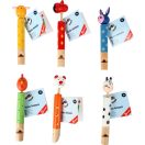 Small Foot - Fa síp készlet - Állatok (6 db) - JátékManufaktúra