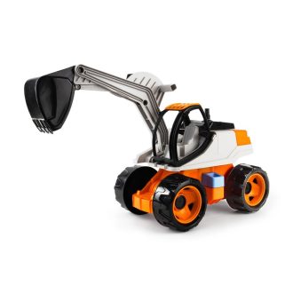 Lena GIGA TRUCKS bager oranžovo-béžový, ozdobný kartón