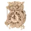 RoboTime - 3D fa puzzle: Bagoly alakú óra - JátékManufaktúra
