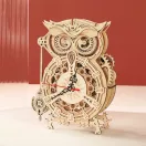 RoboTime - 3D fa puzzle: Bagoly alakú óra - JátékManufaktúra