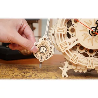 RoboTime - 3D fa puzzle: Bagoly alakú óra - JátékManufaktúra