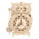 RoboTime - 3D fa puzzle: Bagoly alakú óra - JátékManufaktúra