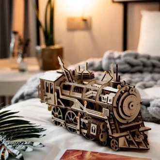 RoboTime - 3D fa puzzle: Gőzmozdony - JátékManufaktúra