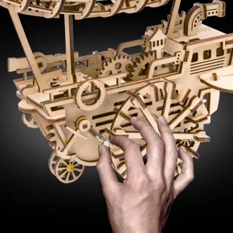 RoboTime - 3D fa puzzle: Fantasztikus léghajó - JátékManufaktúra