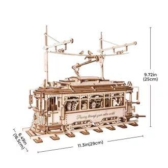 RoboTime - 3D fa puzzle: Villamos - JátékManufaktúra