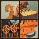 RoboTime - 3D fa puzzle: Viking sárkányhajó - JátékManufaktúra
