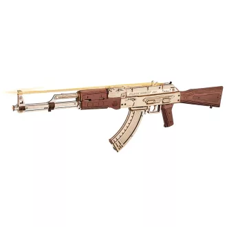 RoboTime - 3D fa puzzle: Gépfegyver AK-47 - JátékManufaktúra