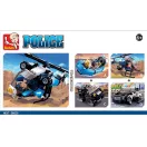 Sluban Police 4 az 1-ben M38-B0638C SWAT quad - JátékManufaktúra