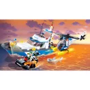 Sluban Police M38-B0657 Hajó, helikopter és tolvaj csónakban - JátékManufaktúra