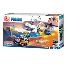 Sluban Police M38-B0657 Hajó, helikopter és tolvaj csónakban - JátékManufaktúra