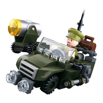 Sluban WWII M38-B0678B 4 az 1-ben járőr Jeep - JátékManufaktúra