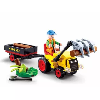 Sluban Town Farm M38-B0777 Kis traktor utánfutóval - JátékManufaktúra