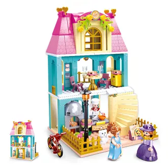 Sluban Girls Dream Village M38-B0875 Kétszintes ház tetőtérrel - JátékManufaktúra