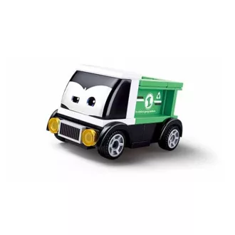 Sluban Power Bricks M38-B1072C Felhúzhatós autó szemekkel - Zöld teherautó - JátékManufaktúra