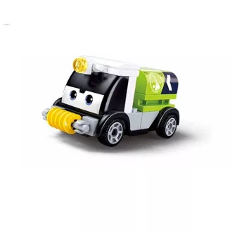 Sluban Power Bricks M38-B1072D Felhúzhatós autó szemekkel - Zöld tartálykocsi - JátékManufaktúra