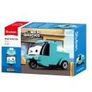 Sluban Power Bricks M38-B1072E Felhúzhatós autó szemekkel - Türkiz teherautó - JátékManufaktúra