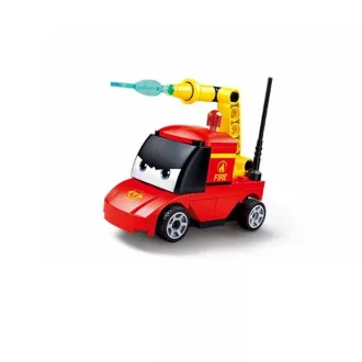 Sluban Power Bricks M38-B1072F Felhúzhatós autó szemekkel - Tűzoltók - JátékManufaktúra