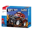 Sluban Power Bricks Felhúzhatós piros off-road GO - JátékManufaktúra