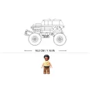 Sluban Power Bricks M38-B1161 Felhúzhatós Bigfoot Green-Purple Speed Kixx - JátékManufaktúra