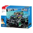 Sluban Power Bricks M38-B1161 Felhúzhatós Bigfoot Green-Purple Speed Kixx - JátékManufaktúra