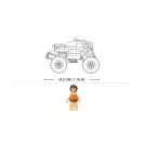 Sluban Power Bricks Felhúzhatós ezüst off-road monster - JátékManufaktúra