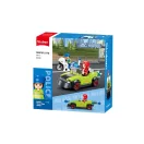 Sluban Metropolis M38-B1217D Álruhás bandita autóban és rendőr motoron - JátékManufaktúra