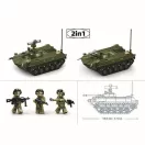 Sluban Model Bricks M38-B1250 Tank BMD-2S v mierke 1:35