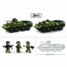 Sluban Model Bricks M38-B1251 BTR-80AS IFV tank 1:35 méretarány - JátékManufaktúra