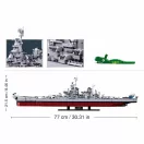 Sluban Model Bricks M38-B1291 USS Missouri csatahajó 1:350 - JátékManufaktúra
