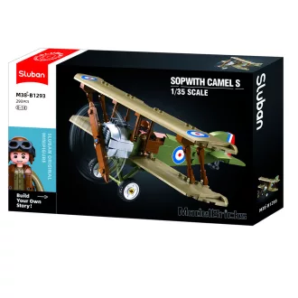 Sluban Model Bricks M38-B1293 Sopwith kétfedelű repülő 1:35 - JátékManufaktúra